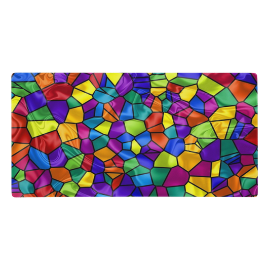 Tile Pattern Arts Glass Mosaic Gaming Mouse Pad