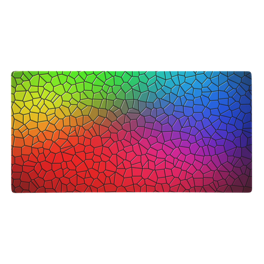 Mosaic Pattern Decorative Arts Glass Psychedelic Gaming Mouse Pad