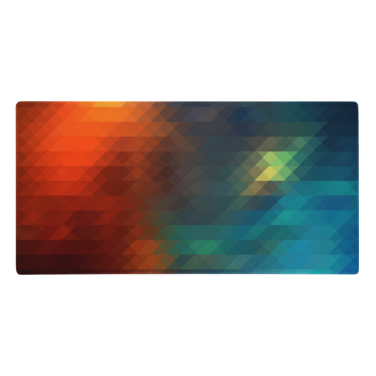 Multicolored Blurry Mosaic Gaming Mouse Pad